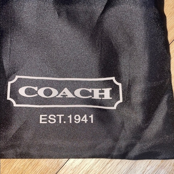 Coach Brown Accessory Pouch with Drawstring Closure - Picture 2 of 3